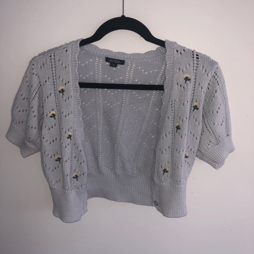 Knitted Wild Fable Cropped Cardigan